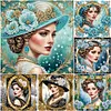 (Multi-Style)Noble Lady-Partial Special Shaped Diamond Painting 30*30CM