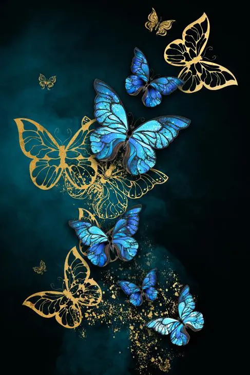 Diamond Painting - Full Round/Square Drill - Butterfly(30*40 - 50*60cm)