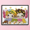 Sleep in Row-14CT Stamped Cross Stitch Kit(23*21cm)