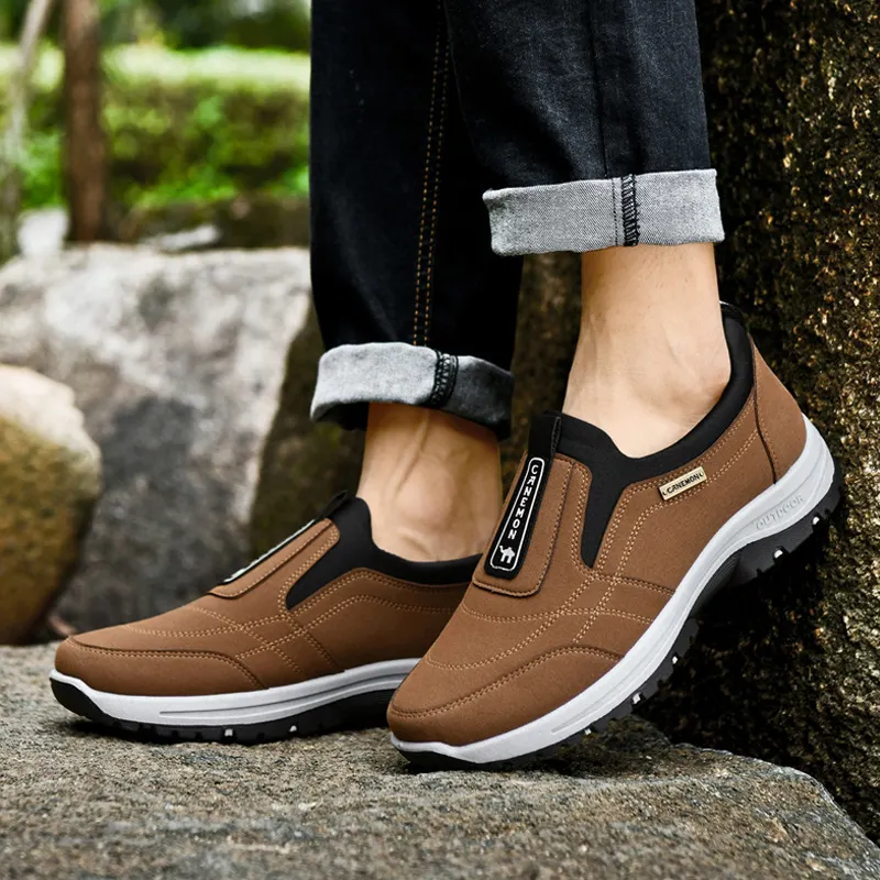 🔥Authenticity Guaranteed-Men's Comfortable Waterproof Breathable Orthopedic Walking Shoes Hiking Shoes