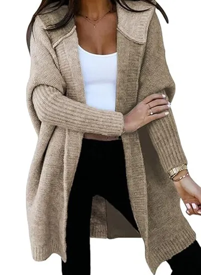Athvotar Athvotar Hooded Knitted Cardigan Women's Long Sweater Women's Coat In The Autumn And Winter Of 2025