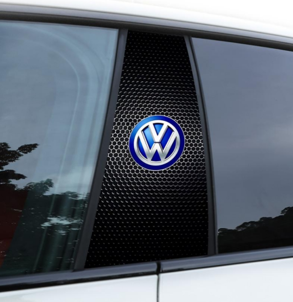 Car Center Column Sticker Personality Creative Decoration Anti-scratch Wear-resistant BC Column Modified Protective Film【one pair】