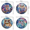 4PCS Acrylic Diamond Painting Placemats for Dining Table Decor Kit (Owl)