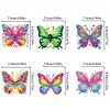 (US Local)6pcs/set DIY Diamond Painting Fridge Magnetic Sticker Kits (Butterfly)