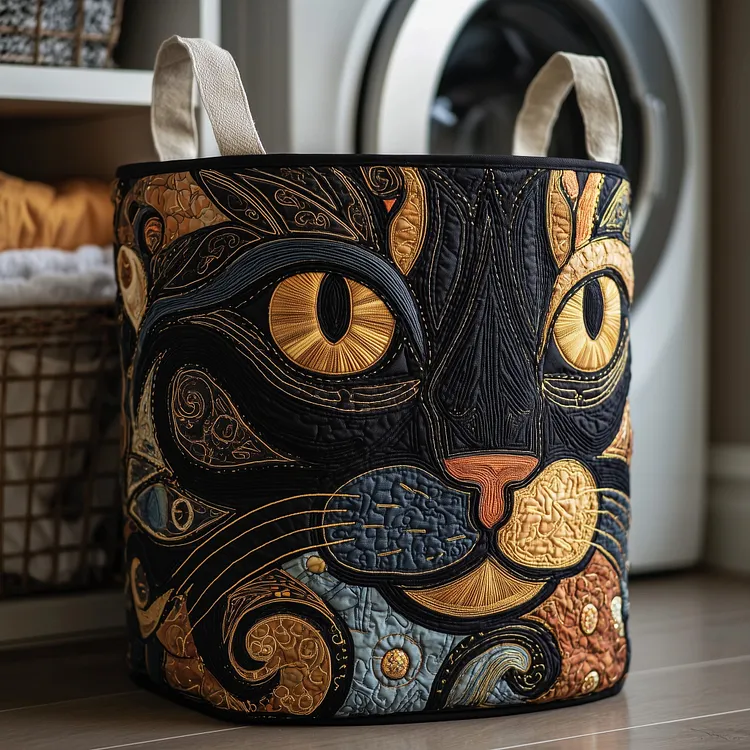 Catitude Quilted Laundry Basket GFTOTP11012