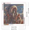 Indians nfl detroit lions-round drill diamond painting-40*40cm