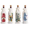 4pcs DIY Diamond Painting Wine Bag Rhinestones Liquor Bottle Cover (Butterfly)