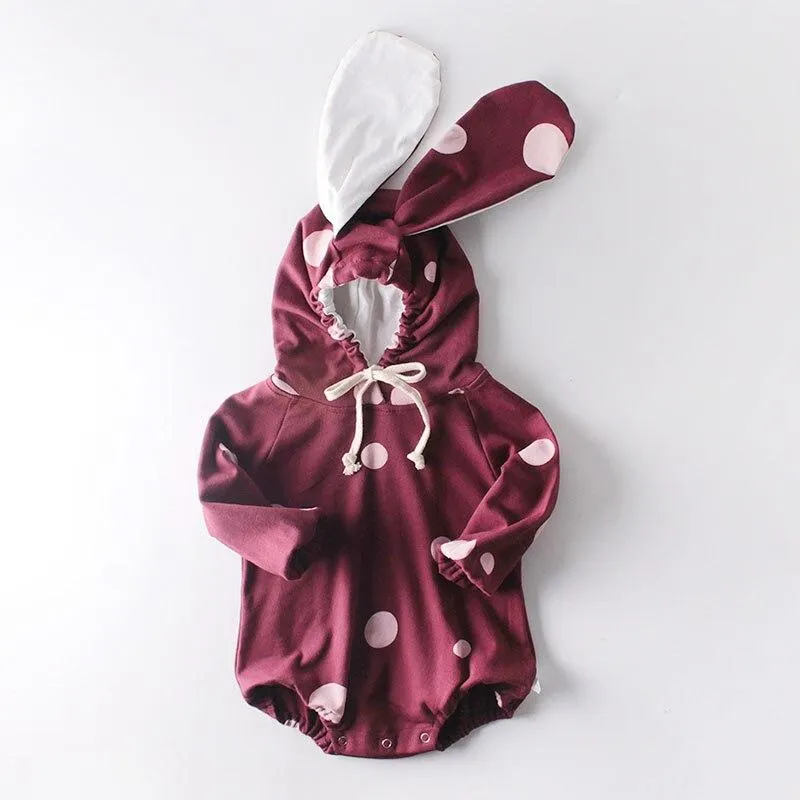 Autumn Winter Infant Baby Boys Girls Rompers Baby Clothes Bear Printing Long Sleeve Rompers Baby Boys Girls Thicken Rompers