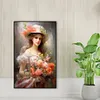 Diamond Painting-DIY Full Round Drill Flower Beauty(40*60CM）