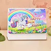 Diamond Painting Unicorn 2027 Paper Calendar Monthly Flip Tabletop Calendar Kit