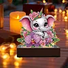 Diamond Painting Baby Elephant Candle Holder for Aromatherapy Art Crafts