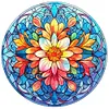 Diamond Painting -DIY Round Drill Stained Glass Flower