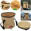 [US Local Warehouse] 10L Collapsible Bucket with Faucet Folding Water Container for Camping Hiking