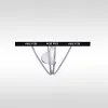Men's Low-Rise Sexy Ice Silk U-Shaped High-Cut Hollow Thong