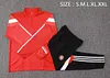 2024/2025 Bayern Munich Half-Pull Training Suit Red Football Shirt 1:1 Thai Quality