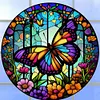 (Multi-Style)Flower Animal Glass Painting-Paint by Numbers Acrylic Painting 40*40CM