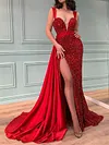 Shiny Empire Condole Belt Maxi Dress