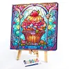 Colorful Desserts Glass Painting-Paint by Numbers Acrylic Painting 40*40CM