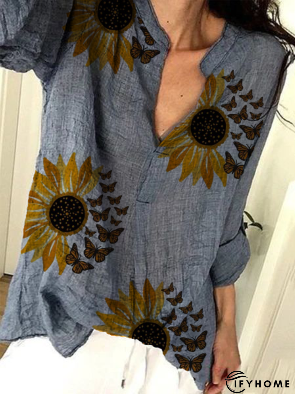 Floral Long Sleeve Top | IFYHOME