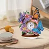 Diamond Painting Acrylic Flower Butterfly Clock Ornament