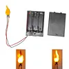 2Pcs 3 3V-5V Flame Lamp Circuit Board with Battery Box Flame Lamp Wick