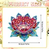  DIY Diamond Painting 3D Puzzle Irregular Shapes Mandala Lotus Shaped Candle Aromatherapy Holder Tray Decor Kit