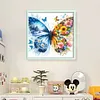 Colorful Butterflies - 11CT Stamped Cross Stitch - 45*45cm - Animal