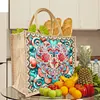 Diamond Painting Mandala Linen Tote Bag Replaceable Canvas for Women