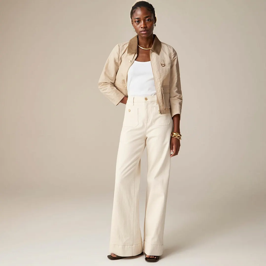 Tummy Control Sailor Wide Leg Trouser(Buy 2 Free Shipping)