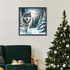 Snow Wolf-Full Round Diamond Painting 30*30CM