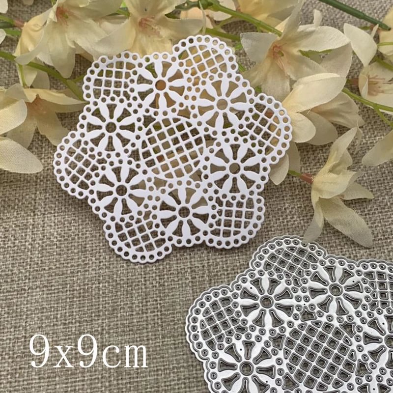Athvotar grid frame edges Metal Cutting Dies Stencils Die Cut for DIY Scrapbooking Album Paper Card Embossing