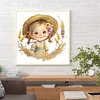 >SALE<5D DIY Full Round Drill Diamond Painting Baby Girl Home Decoration Art Craft