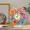 DIY Diamond Painting Acrylic Special Shaped Lily Flower Clock Art Kit