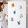 (US Local)6Pcs Acrylic Runaway Cat Diamond Art Refrigerator Magnets Sticker for Beginners