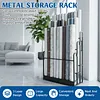 [US Local Warehouse] Fabric Roll Storage Rack 3 Tier Car Window Film Display Rack Adjustable Height Metal Vinyl Roll Storage Stand Detachable Fabric Display Organizer for Leather Rolls/Window Film/Wallpaper