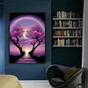 Moon Night Flower Tree-11CT Stamped Cross Stitch 60*40cm/23.62*15.75in (Big Size)