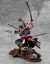 POP MAX Scale Roronoa Zoro with Kiki Kyutoryu: Ashura - ONE PIECE Official Statue - MegaHouse