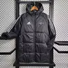 2024/2025 Manchester United Black-White Edge Soccer Long Cotton jacket 1:1 Thai Quality