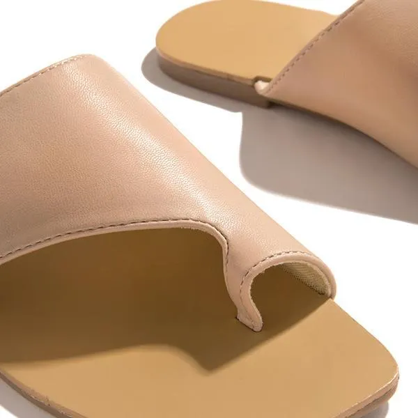Mint Strap Detailing Slip On Sandals