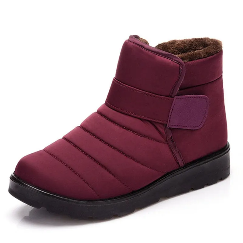 Waterproof Shoes Winter Men Boots Warm Fur Plus Size Men's Boots Male Men's Sneaker Plush Sneakers Slip On Work Shoes Footwear