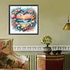 (US Local)Paint By Numbers Kit On Canvas DIY Oil Art Ocean Picture Home Wall Decor40x40cm