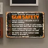 Gun Safety - Vintage Metal Signs - 20*30cm/30*40cm - Western