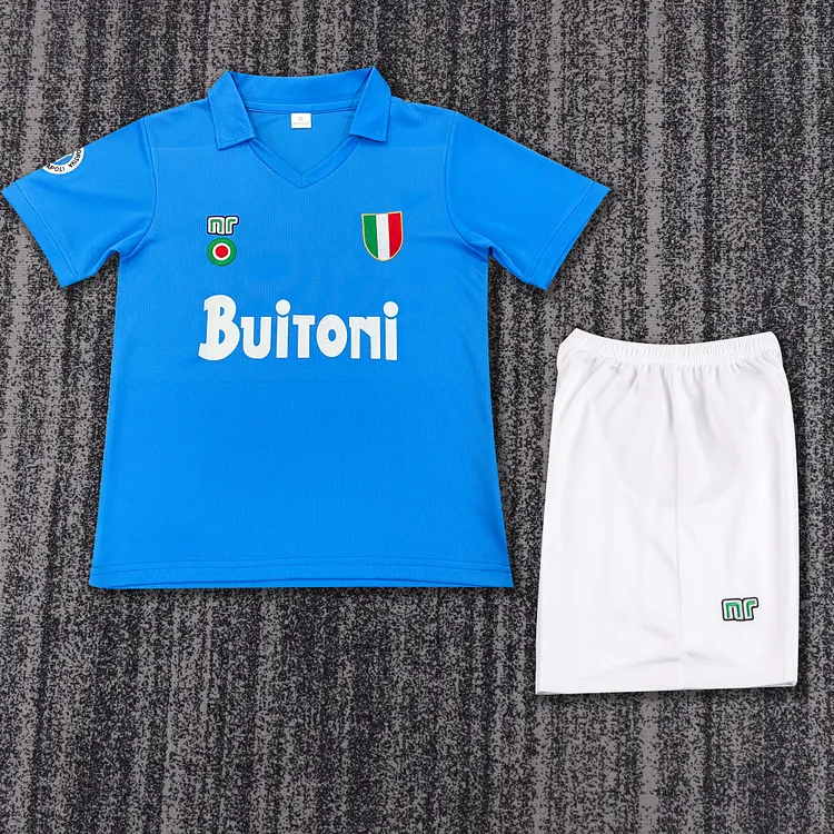 1987-88 Napoli Home Retro Shirt - Kids