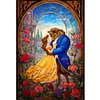 (Big Size)Beauty And The Beast - 11CT Stamped Cross Stitch 50*70cm/19.69*27.56in