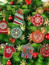 【Limited Stock Sale】8Pcs Christmas Tree-Diamond Painting Pendant