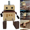 Car Aromatherapy Wooden Figure Shaking Wooden Man Figurine Little Nerdy Dolls