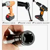 15pcs Electric Wrench Sleeve Head with Portable Storage Case 8-32mm Black Finish