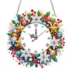 DIY Christmas Acrylic Diamond Painting Clock Pendant Hanging Kit