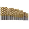 60pcs Drill Bits Straight Shank High Speed Steel Twist Drill Bits (Gold)