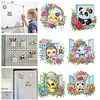 (US Local)6Pcs Acrylic  Animals Diamond Painting Fridge Magnet for Whiteboard